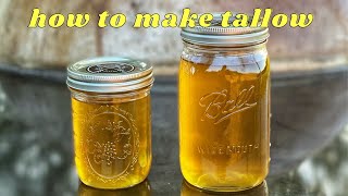 How To Make Beef Tallow From Brisket Fat [upl. by Isyed]