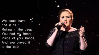 Adele  Rolling in the Deep Lyrics [upl. by Sivar445]