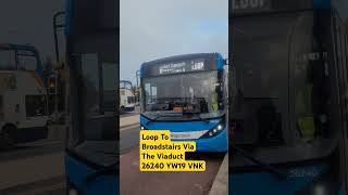 Loop To Broadstairs Via The Viaduct 26240 YW19 VNK bus pleasesubscribe stagecoach busspotting [upl. by Schluter]