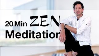 20 Min Accompanied Zen Meditation in Stillness  Zazen with IntroOutro [upl. by Mauralia]