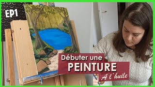 COMMENT DEBUTER UNE TOILE  EN PEINTURE A LHUILE  conseils et astuces [upl. by Melloney]