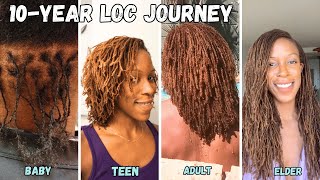 10Year Visual Sisterlocks Journey  Hair Stages and What To Expect With Pictures of Each Stage [upl. by Redienhcs]