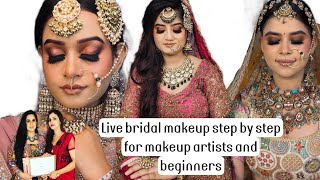 Free bridal makeup in live  for makeup courses enquiries 9555512111 [upl. by Sager]