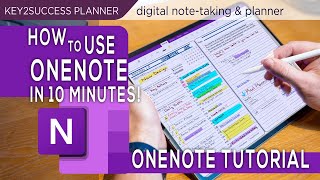 OneNote Basics Tutorial Note taking Digital Planning [upl. by Nnyleuqcaj]