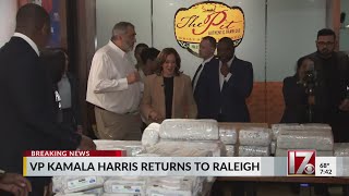 VP Harris in Raleigh Saturday ahead of Greenville rally Sunday [upl. by Albarran]