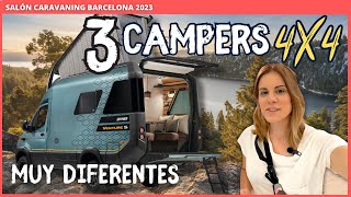 Las Mejores CAMPERS 4x4  Salón Caravaning Barcelona 2023 VAN TOUR Mercedes Sprinter Hymer 4x4 [upl. by Zolner380]