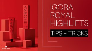 IGORA ROYAL HIGHLIFTS  Tips amp Tricks  Schwarzkopf Professional [upl. by Bolme59]