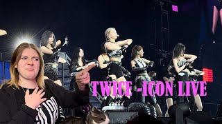 TWICE  ICON REACTIONFIRST TIME WATCHING LIVE PERFORMANCE [upl. by Stark546]