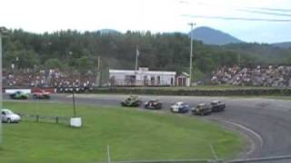 Saturday night racing Riverside Speedway Groveton NH 7242010 [upl. by Nadia]