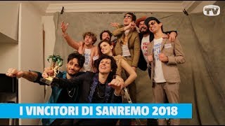 I vincitori di Sanremo 2018 Ermal Meta e Fabrizio Moro a Sorrisi [upl. by Nogas]