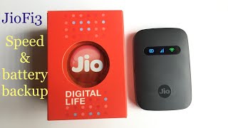 JioFi3 Battery backupspeed amp Some Other Features  JioFi JMR541 Wifi Hotspot [upl. by Mojgan347]