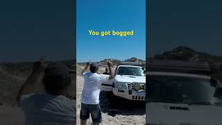 sam got bogged beach automobile camping adventure funny summer travel [upl. by Adnalro457]