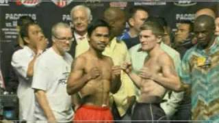 Manny Pacquiao vs Ricky Hatton WeighInHD Best Quality [upl. by Deny]