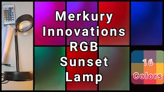 MERKURY INNOVATIONS SUNSET RGB MULTI COLOR LAMP WITH REMOTE [upl. by Blythe]