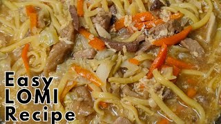 EASY PORK LOMI RECIPE  PANLASANG PINOY LOMI RECIPE  Quick and easy lomi recipe lomi pinoyfood [upl. by Nylarad]