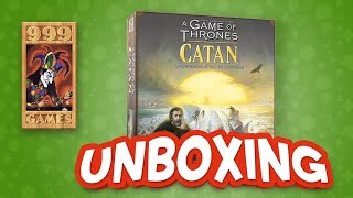 Unboxing A Game of Thrones CATAN  999 Games [upl. by Enirehtahc]