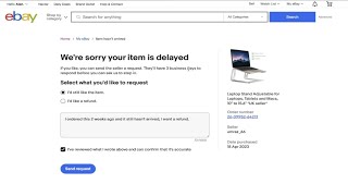 How to Get A REFUND For an Item Not Received on Ebay [upl. by Callery]