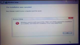 Error code 0x8007025D Windows 8 [upl. by Arrak]