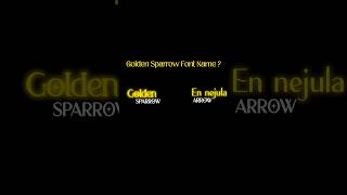 Golden Sparrow Song  Neek Movie Font Breakdown 👨‍💻✨️ [upl. by Yanel878]