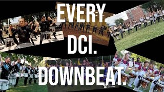 Every Drumlines Closing Downbeat in DCI 2023 [upl. by Marou529]