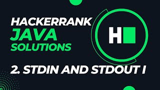 Hackerrank Java Solutions  Day 2  Stdin and Stdout [upl. by Roberta435]