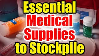 Preparing for MEDICAL Emergencies 12 essential Med Supplies to Stockpile [upl. by Imrots537]