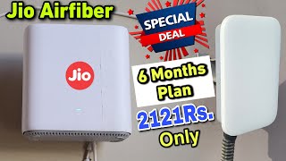 Jio Airfiber 6 Months Plan Only 2121Rs 🤑  Jio Airfiber Installation  Jio Airfiber 5G Plans [upl. by Eimilb333]