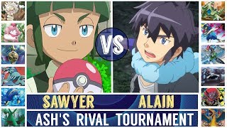 Sawyer vs Alain Pokémon SunMoon  Ashs Rival TournamentQuarterfinal [upl. by Marquez244]