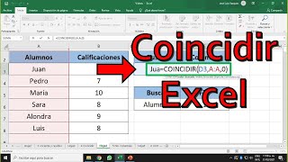 Excel Formula coincidir Buscar datos en excel [upl. by Aili946]