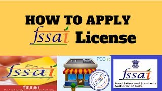 HOW TO APPLY FSSAI LICENSE [upl. by Osswald]