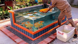 How To Make Outdoor Aquarium  Design And Decorations [upl. by Hessney]