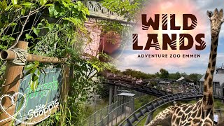 WILDLANDS Adventure Zoo 🇳🇱  ZWEI Achterbahnen amp eine grandiose Gestaltung  🦒🌿🎢 [upl. by Rubma]