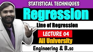 Regression  STATISTICAL TECHNIQUES  Lecture 04  Line of Regression  PRADEEP GIRI SIR [upl. by Roch]