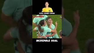 Incredible goal  Cooney Cross  Matildas vs Alemania Frauen goals womensfootball shortvideo [upl. by Ettezil207]