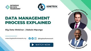 Data Management Process Explained with Babalo Mpunga  Kineteek Technologies [upl. by Buschi]