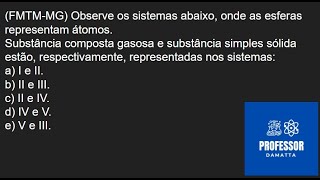 FMTMMG Observe os sistemas abaixo onde as esferas representam átomos [upl. by Rauscher605]