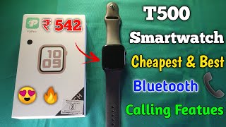 T500 smart watch unboxing  unboxing and review t500 smartwatch cheapest smart watch  smart watch [upl. by Bernelle98]