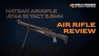 Hatsan Air Rifle AT44 10 Tact 55mm Review amp Testing [upl. by Ydnam]