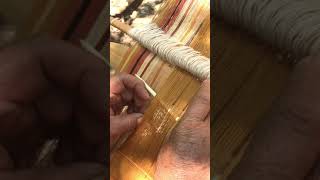 Brocade Backstrap Loom Weaving 35 [upl. by Ahsinor]