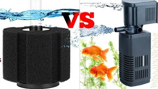 Which One Is Better Sponge Filter Or Power FilterRahaman Aquarium amp Birds [upl. by Gherardi]