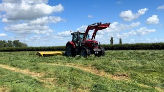 Mowed Raked Baled 14ha 194 Bales [upl. by Nnateragram]