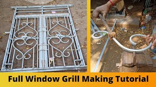 Latest Window Grill Making  Steel Window Grill Making Tutorial  F4 Fabrication [upl. by Vicky]