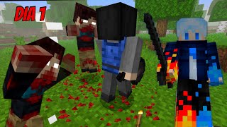 De 0 a 10 dias no addon de apocalypse zombie muito difícil mcpe ep1 [upl. by Dix]