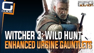 Witcher 3 The Wild Hunt  Enhanced Ursine Gauntlets Diagram Location Bear School Gear [upl. by Euqinotna]