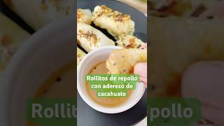 ROLLITOS DE REPOLLO CON ADEREZO DE CACAHUATE brsaludable fit keto facilyrico repollo recetas [upl. by Arzed]