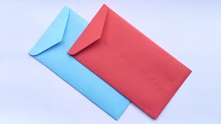 How To Make Official Envelope Full Tutorial  Envelope Making Ideas With glue and scissor At Home [upl. by Aimas31]