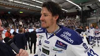 Leksand går upp till SHL 2019  Mora  Leksand match 5 Höjdpunkter firande och intervjuer [upl. by Kantor]