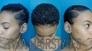 3 Easy TWA Hairstyles [upl. by Leseil]