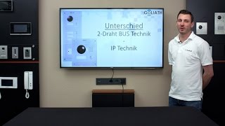 GOLIATH 2Draht IP und IP Video Türsprechanlage  Unterschiede zwischen der 2Draht und IPTechnik [upl. by Whitebook164]