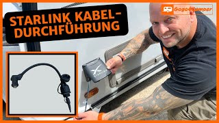 Kabeldurchführung für das StarlinkKabel in den Wohnwagen ins Wohnmobil oder ins Haus  So geht’s [upl. by Nehte720]